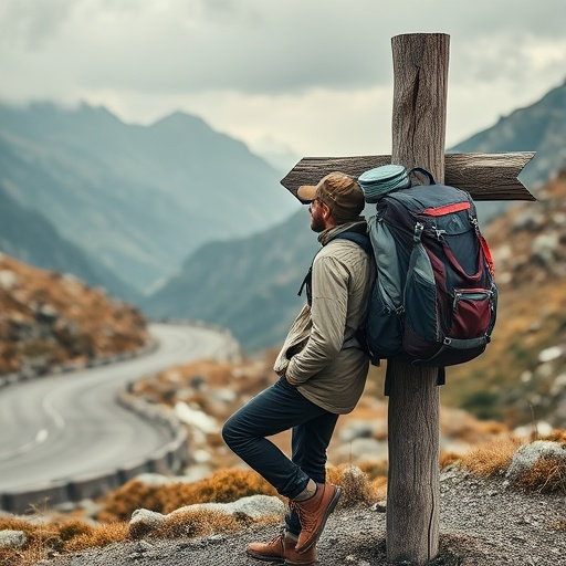 A Moment of Solitude on the Mountain Path