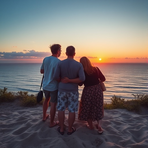 Silhouettes of Love at Sunset