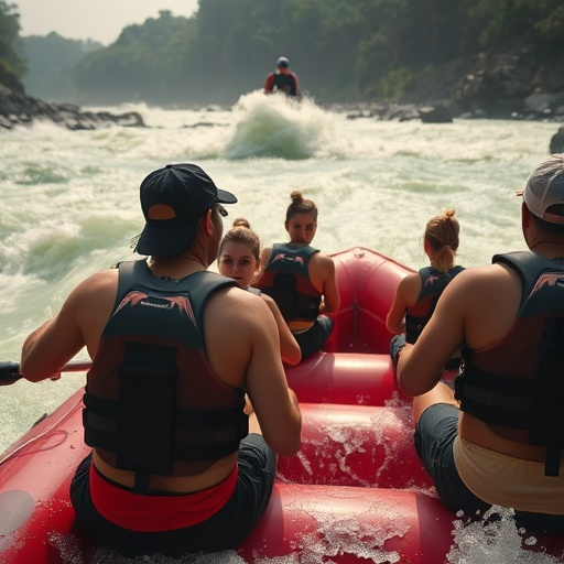 Thrill Seekers Conquer the Rapids