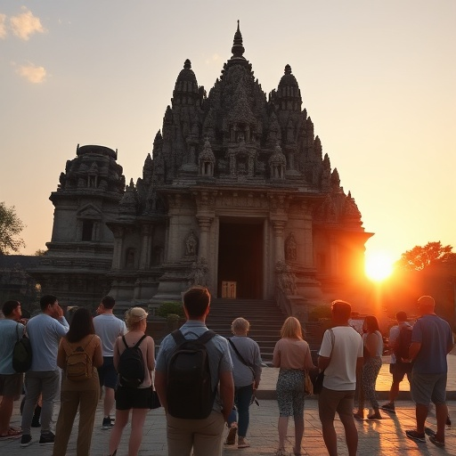 Golden Hour Mysticism at the Ancient Temple