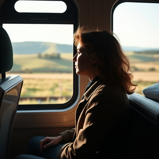 Lost in Thought: A Moment of Melancholy on the Train