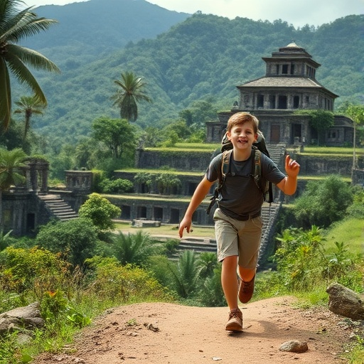 Young Explorer on a Path to Adventure