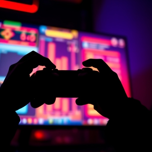 Silhouettes of Focus: A Gamer’s Hands in the Shadows