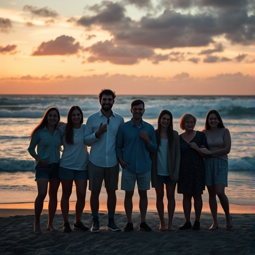 Sunset Silhouettes: Friends Embrace the Golden Hour