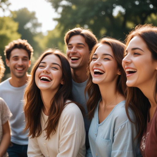 Laughter and Light: Friends Share a Moment of Joy