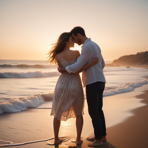 Sunset Romance on the Beach