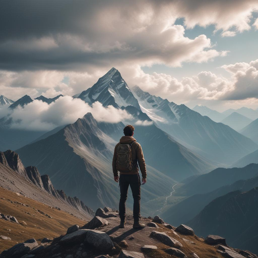 A Moment of Solitude on the Mountaintop