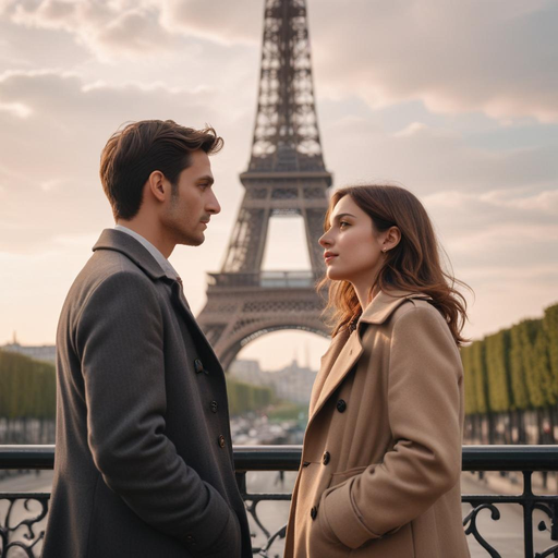 Parisian Romance Under the Eiffel Tower