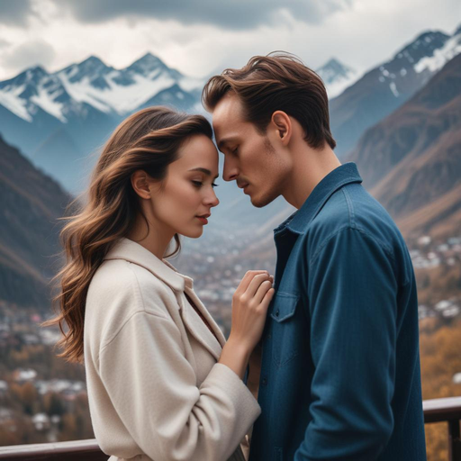 Love in the Mountains: An Intimate Moment Caught in Nature’s Grandeur