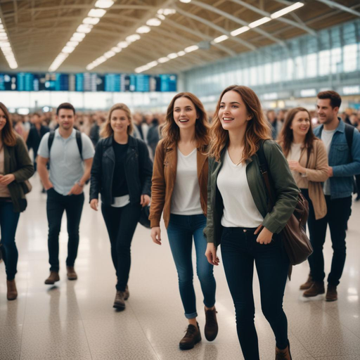 A Journey Begins: Capturing Hope and Excitement at the Airport