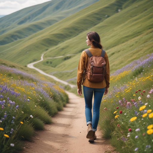 A Serene Journey Through Wildflowers