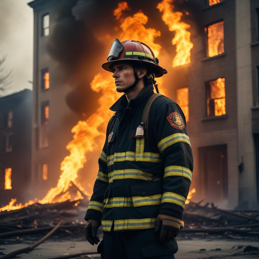 Firefighter Faces Down Inferno