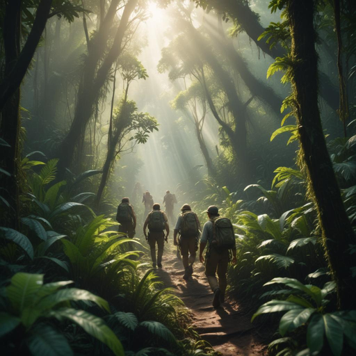 Lost in the Sunbeams: A Journey Through the Misty Jungle