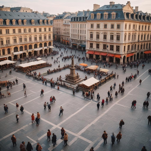 A Bird’s Eye View of European City Life