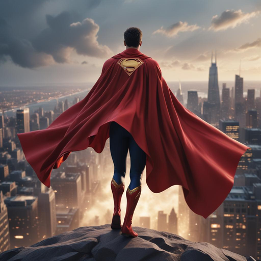 Superman: A Symbol of Hope Against the Setting Sun