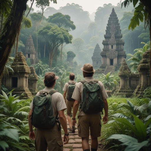 Lost in the Jungle: A Temple Beckons Through the Mist