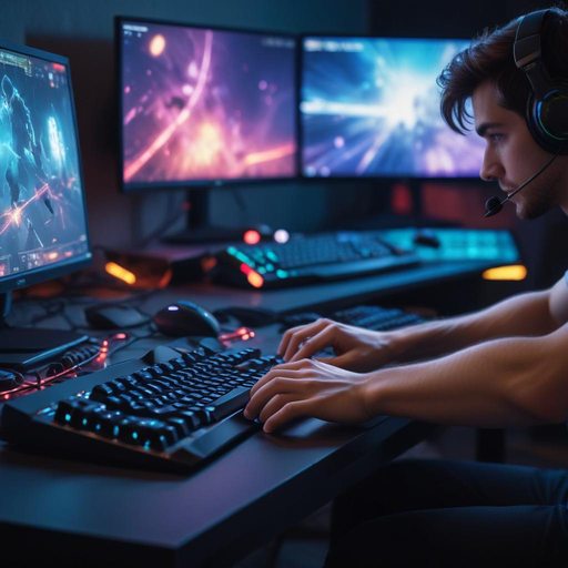 In the Zone: A Gamer’s Intense Focus