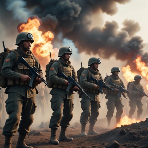 Into the Fire: Soldiers Brace for Battle