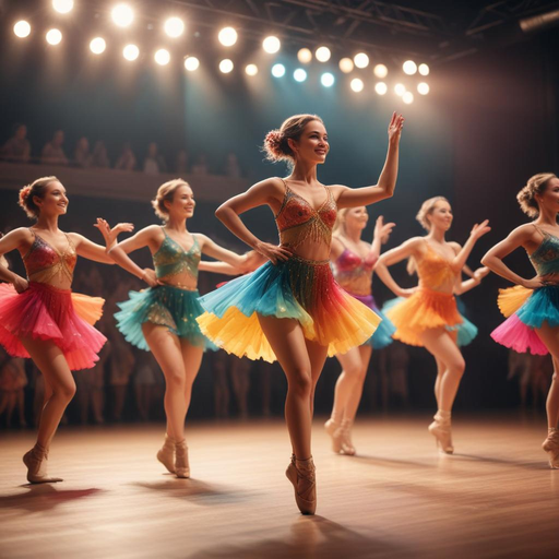 Ballerinas in a Symphony of Color and Light