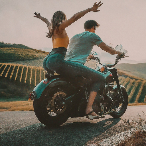 Winding Road Romance: A Motorcycle Adventure Through Vineyard Valleys