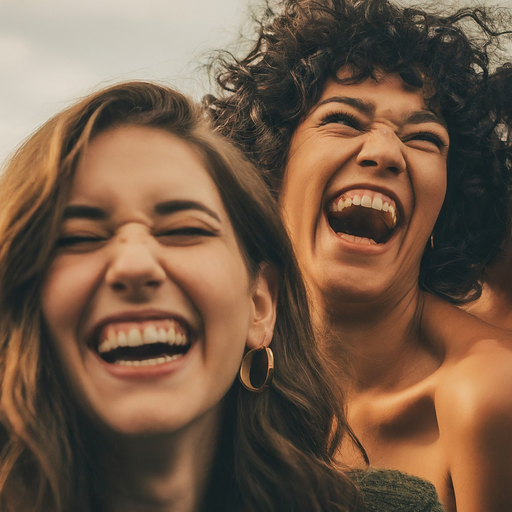 The Joy of Friendship: Captured in a Moment of Laughter