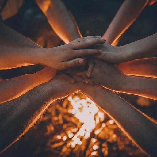 Warmth and Hope in a Circle of Hands