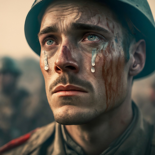 The Weight of War: A Soldier’s Tear