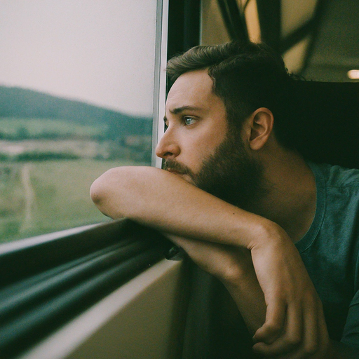 Lost in Thought: A Moment of Contemplation by the Window