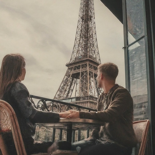 Parisian Romance: A Moment Captured