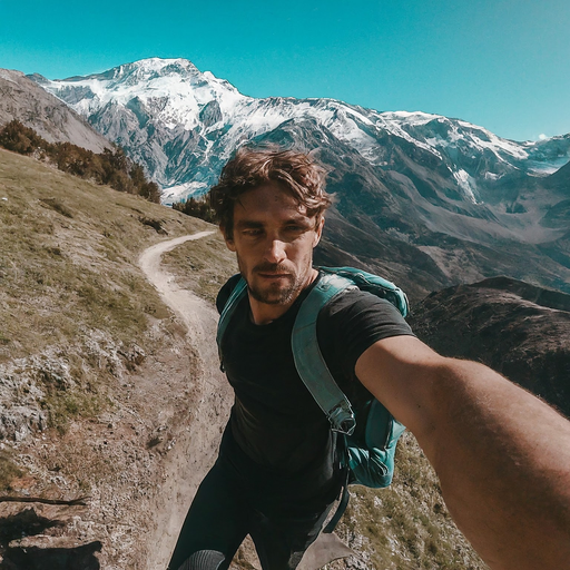 Contemplating the Peaks: A Selfie with a View