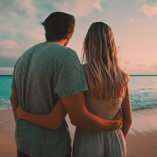 Sunset Romance on the Beach