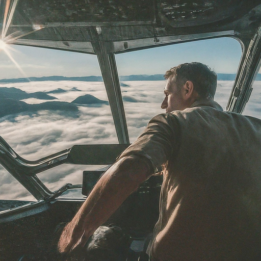 A Moment of Tranquility Above the Clouds