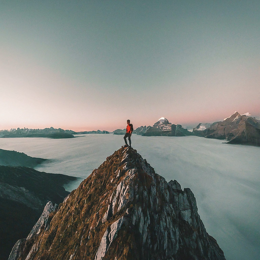 Solitude on the Mountaintop: A Serene Escape Above the Clouds