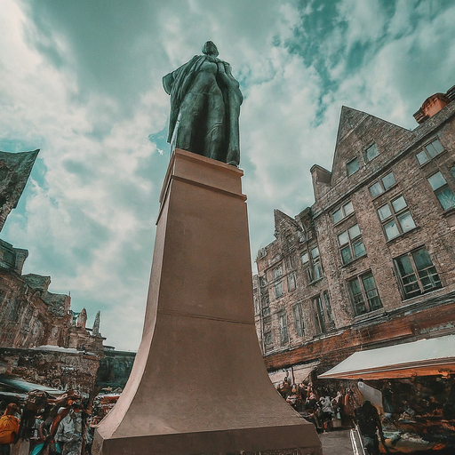 Bronze Giant: A Contemplative Monument in the City’s Heart