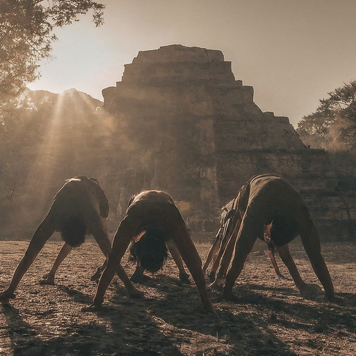 Sun-Drenched Serenity: Yoga Amidst Ancient Stone