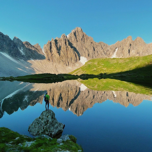 Tranquility Amidst Majestic Peaks