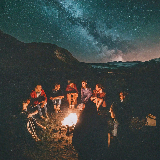 Campfire Tales Under the Milky Way