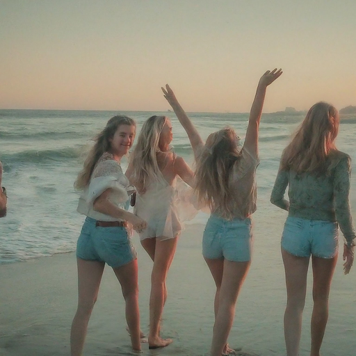 Sunset Smiles: Capturing Joy on the Beach