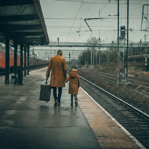 A Father and Child’s Silent Farewell