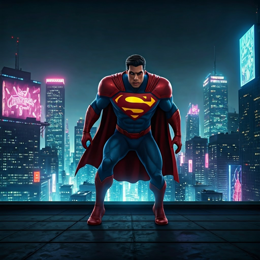 Superman: Guardian of the Neon Metropolis