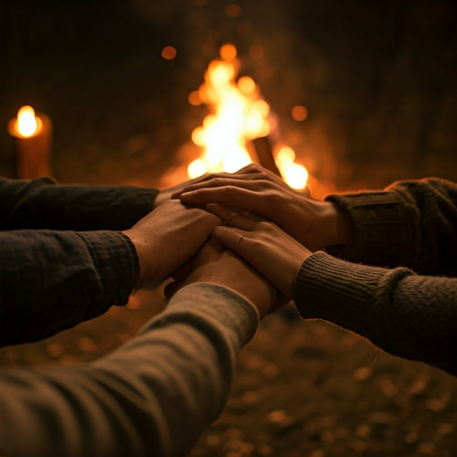 Warmth and Togetherness Around the Campfire