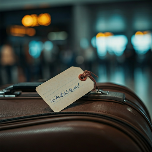 The Journey Begins: A Close-Up on a Suitcase Filled with Dreams