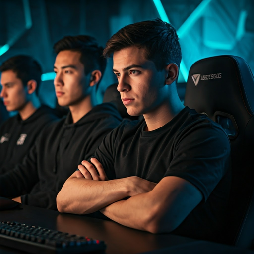 Focus and Intensity: Gamers Locked in Competition