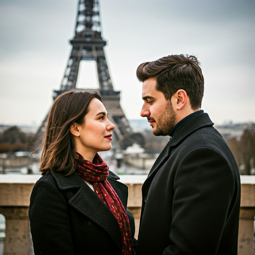 Parisian Romance Under the Eiffel Tower