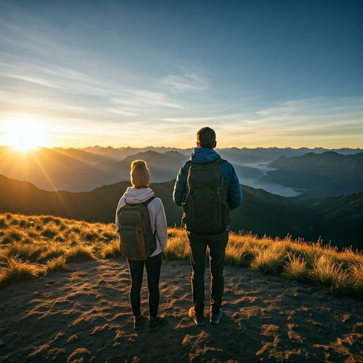 Sunrise Romance on the Mountaintop