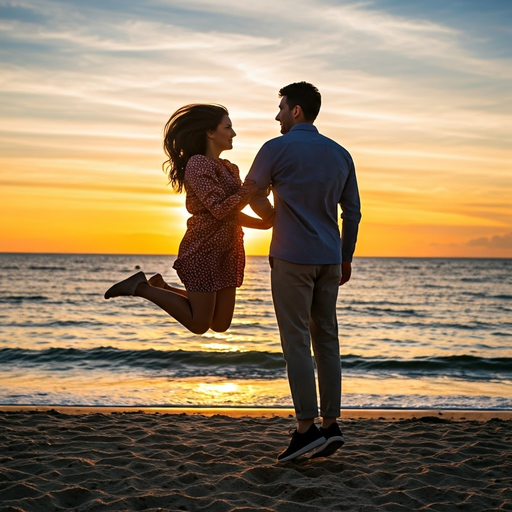 Silhouettes of Love: A Sunset Romance