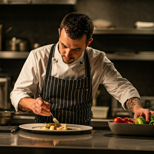 The Art of Plating: A Chef’s Focused Precision