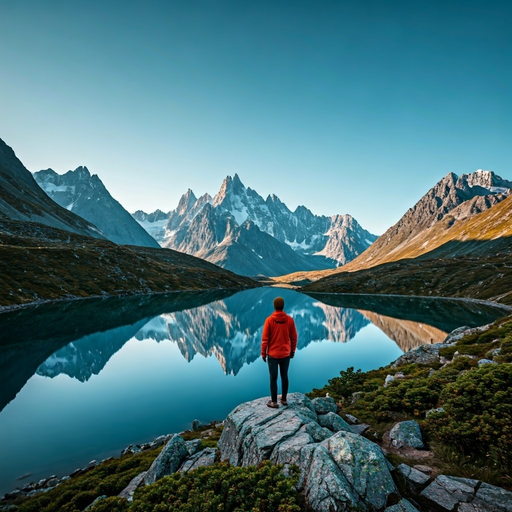 Tranquility Amidst Majestic Peaks