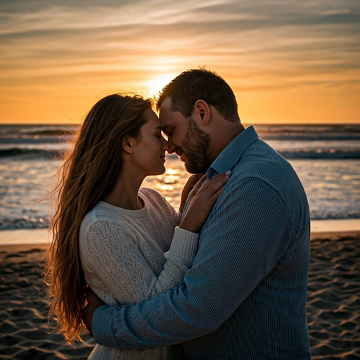 Sunset Romance on the Beach