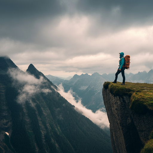 Lost in the Majesty: A Hiker’s Moment of Solitude